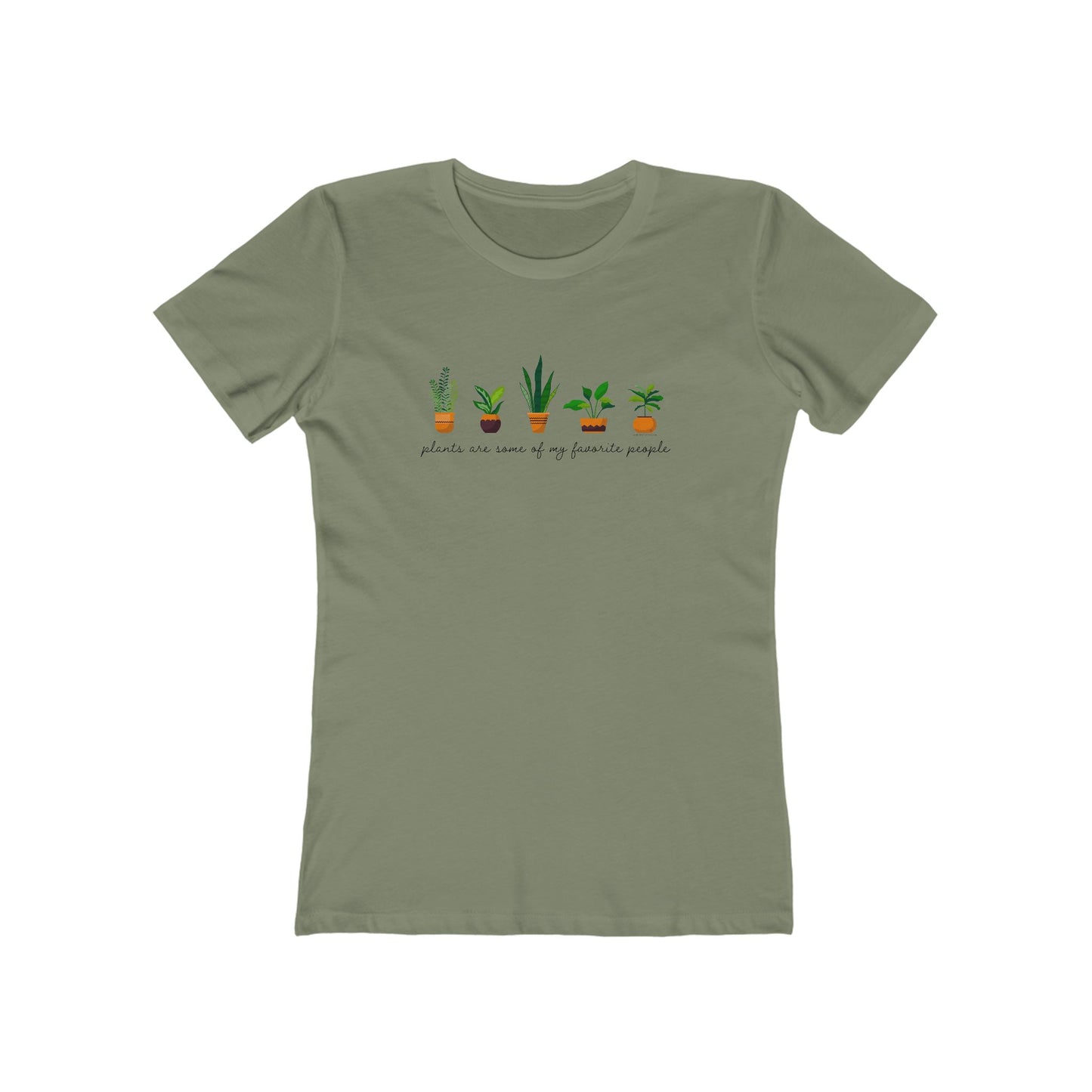 Plants Are Some of my Favorite People — Plant Lover Women's Tee — The Boyfriend Tee for Women